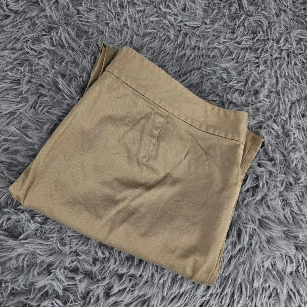 Lauren Ralph Lauren Tan Khaki Chino Pants Straight Leg Stretch‎ Size 14W